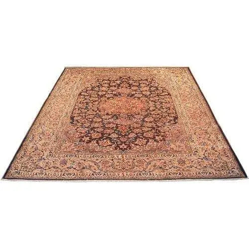Authentic Persian Rug Najafabad Traditional Style Hand-Knotted Indoor Area Rug With Natural Wool And Cotton 13'1" X 9'11" Panr02199